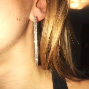 Sparkly hoop earrings